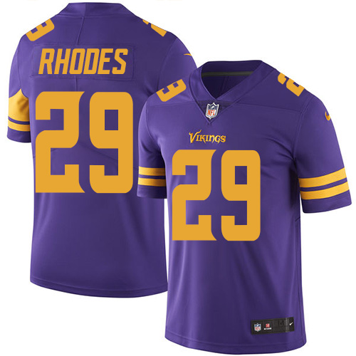 Minnesota Vikings #29 Limited Xavier Rhodes Purple Nike NFL Men Jersey Rush Vapor Untouchable
